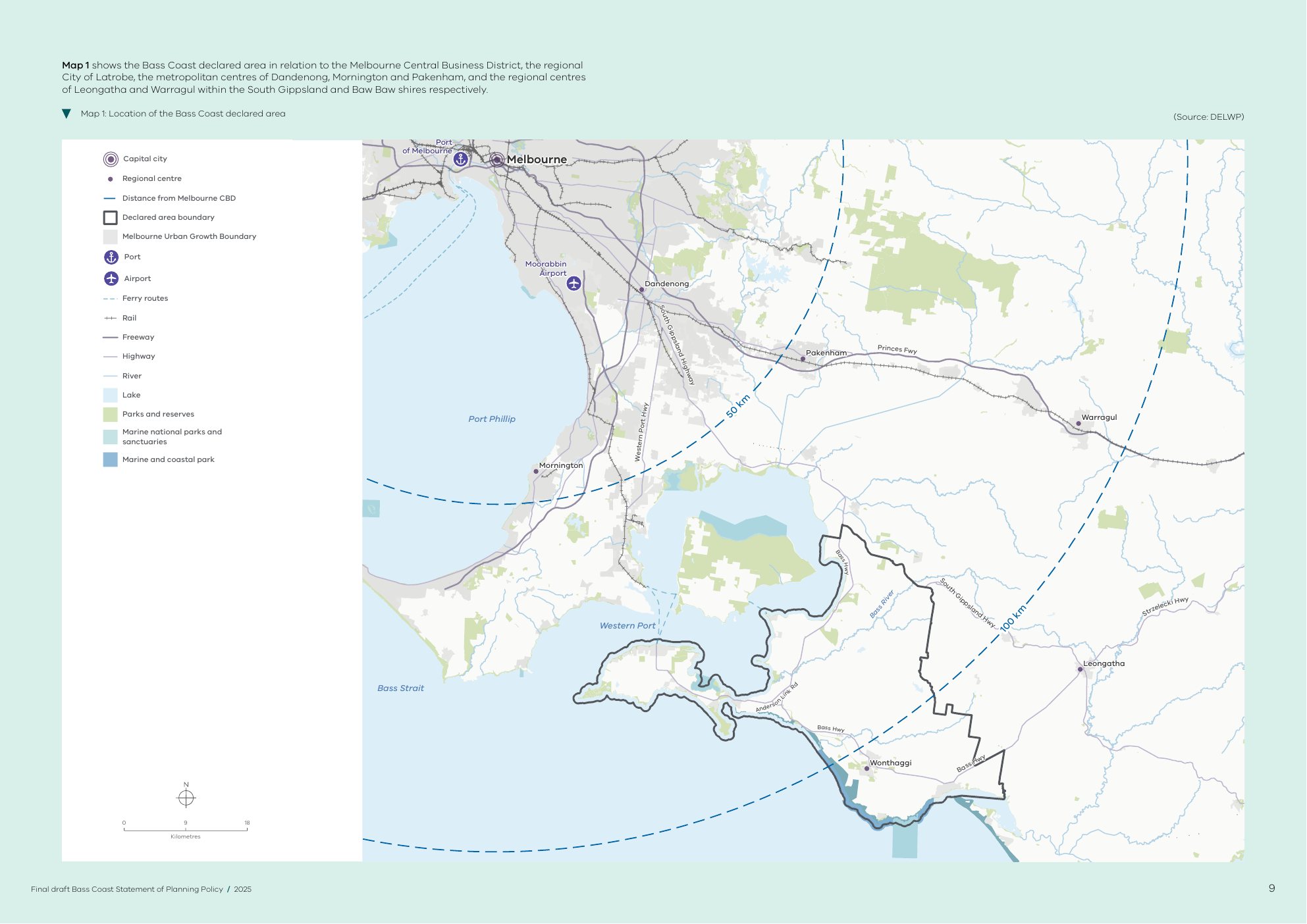 Original planning PDF page containing a map with labels, boundaries and dense surrounding information.